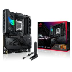 AUMBX870FSTWI-SB - Asus ROG STRIX X870-F GAMING WIFI, AMD X870, AM5, ATX, 4 DDR5, HDMI, DP, 2 USB4, Wi-Fi 7, 2.5G LAN, PD 30W, RGB, 4x M.2 Asus ROG STRIX X870-F GAMING WIFI, AMD X870, AM5, ATX, 4 DDR5, HDMI, DP, 2 USB4, Wi-Fi 7, 2.5G LAN, PD 30W, RGB, 4x M.2