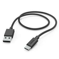 CABL-HAMSUSBA-201594-1M - Hama USB-A to USB-C Quick Charging Cable, USB 2.0, 1 Metre, Black Hama USB-A to USB-C Quick Charging Cable, USB 2.0, 1 Metre, Black
