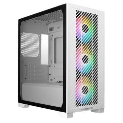 CAM-CMELITE301-WH - Cooler Master Elite 301 Gaming Case w Glass Side, Micro ATX, 3x ARGB Fans, PSU Shroud, Intake Grill, USB-C, White Cooler Master Elite 301 Gaming Case w Glass Side, Micro ATX, 3x ARGB Fans, PSU Shroud, Intake Grill, USB-C, White