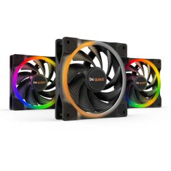 CF120-BQLW-PWMHSX3 - Be Quiet! BL077 Light Wings 120mm PWM ARGB High Speed Case Fans 3 Pack, Rifle Bearing, 18 LEDs, Front & Rear Lighting, Up to 2500 RPM, ARGB Hub included Be Quiet! BL077 Light Wings 120mm PWM ARGB High Speed Case Fans 3 Pack, Rifle Bearing, 18 LEDs, Front & Rear Lighting, Up to 2500 RPM, ARGB Hub included
