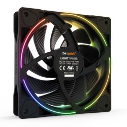 CF120-BQLW-PWMHS - Be Quiet! BL073 Light Wings 120mm PWM ARGB High Speed Case Fan, Rifle Bearing, 18 LEDs, Front & Rear Lighting, Up to 2500 RPM Be Quiet! BL073 Light Wings 120mm PWM ARGB High Speed Case Fan, Rifle Bearing, 18 LEDs, Front & Rear Lighting, Up to 2500 RPM