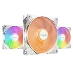 CF120-BQLWLXPWMHSX3-WH - Be Quiet! BL125 Light Wings LX 120mm PWM High-Speed ARGB Case Fans 3 Pack, Rifle Bearing, Impeller w 16 LEDs, Daisy-Chain, Up to 2100 RPM, White Be Quiet! BL125 Light Wings LX 120mm PWM High-Speed ARGB Case Fans 3 Pack, Rifle Bearing, Impeller w 16 LEDs, Daisy-Chain, Up to 2100 RPM, White