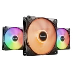 CF120-BQLWLXPWMX3 - Be Quiet! BL121 Light Wings LX 120mm PWM ARGB Case Fans 3 Pack, Rifle Bearing, Impeller w 16 LEDs, Daisy-Chain, Up to 1600 RPM, Black Be Quiet! BL121 Light Wings LX 120mm PWM ARGB Case Fans 3 Pack, Rifle Bearing, Impeller w 16 LEDs, Daisy-Chain, Up to 1600 RPM, Black