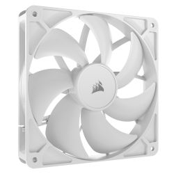 CF120-CORRS120-WH - Corsair RS120 PWM 120mm Case Fan, Magnetic Dome Bearing, Daisy-Chain 4-Pin, 2100 RPM, AirGuide Tech, White Corsair RS120 PWM 120mm Case Fan, Magnetic Dome Bearing, Daisy-Chain 4-Pin, 2100 RPM, AirGuide Tech, White