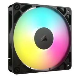CF120-CORRS120ARGB - Corsair RS120 ARGB PWM 120mm Case Fan, Magnetic Dome Bearing, Daisy-Chain 4-Pin, 2100 RPM, AirGuide Tech, Black Corsair RS120 ARGB PWM 120mm Case Fan, Magnetic Dome Bearing, Daisy-Chain 4-Pin, 2100 RPM, AirGuide Tech, Black
