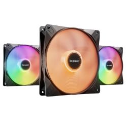 CF140-BQLWLXPWMHSX3 - Be Quiet! BL130 Light Wings LX 140mm PWM High-Speed ARGB Case Fans 3 Pack, Rifle Bearing, Impeller w 16 LEDs, Daisy-Chain, Up to 1800 RPM, Black Be Quiet! BL130 Light Wings LX 140mm PWM High-Speed ARGB Case Fans 3 Pack, Rifle Bearing, Impeller w 16 LEDs, Daisy-Chain, Up to 1800 RPM, Black