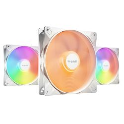 CF140-BQLWLXPWMX3-WH - Be Quiet! BL128 Light Wings LX 140mm PWM ARGB Case Fans 3 Pack, Rifle Bearing, Impeller w 16 LEDs, Daisy-Chain, Up to 1200 RPM, White Be Quiet! BL128 Light Wings LX 140mm PWM ARGB Case Fans 3 Pack, Rifle Bearing, Impeller w 16 LEDs, Daisy-Chain, Up to 1200 RPM, White