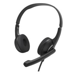 HS-HAHS-USB250V2 - Hama HS-USB250 V2 Lightweight Office Headset with Boom Microphone, USB, Padded Ear Pads, In-line Controls Hama HS-USB250 V2 Lightweight Office Headset with Boom Microphone, USB, Padded Ear Pads, In-line Controls
