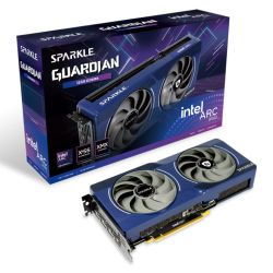INARB580G12SPGUARDIAN - Sparkle Intel Arc B580 GUARDIAN, 12GB DDR6, HDMI, 3 DP, 2670MHz Clock, Blue Breathing Light Sparkle Intel Arc B580 GUARDIAN, 12GB DDR6, HDMI, 3 DP, 2670MHz Clock, Blue Breathing Light
