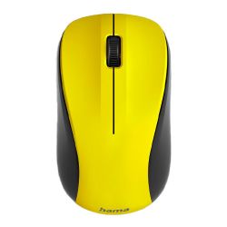 MI-HAMWIRELESS-YLW - Hama MW-300 V2 Wireless Optical Mouse, 3 Buttons, Quiet, Ambidextrous, YellowBlack Hama MW-300 V2 Wireless Optical Mouse, 3 Buttons, Quiet, Ambidextrous, YellowBlack