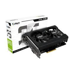 NVRTX3050X8PALDUALV2 - Palit RTX3050 DUAL V2, PCIe4, 8GB DDR6, DVI, HDMI, DP, 1777MHz Clock, RGB Lighting Palit RTX3050 DUAL V2, PCIe4, 8GB DDR6, DVI, HDMI, DP, 1777MHz Clock, RGB Lighting