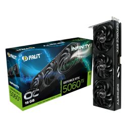 NVRTX5060TI16PALINF3OC - Palit RTX5060 Ti Infinity 3 OC, PCIe5, 16GB DDR7, HDMI, 3 DP, 2662MHz Clock, Overclocked, Compact SFF-Ready Palit RTX5060 Ti Infinity 3 OC, PCIe5, 16GB DDR7, HDMI, 3 DP, 2662MHz Clock, Overclocked, Compact SFF-Ready