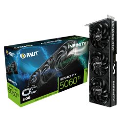 NVRTX5060TI8PALINF3OC - Palit RTX5060 Ti Infinity 3 OC, PCIe5, 8GB DDR7, HDMI, 3 DP, 2662MHz Clock, Overclocked, Compact SFF-Ready Palit RTX5060 Ti Infinity 3 OC, PCIe5, 8GB DDR7, HDMI, 3 DP, 2662MHz Clock, Overclocked, Compact SFF-Ready
