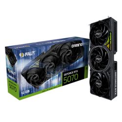 NVRTX507012PALGP - Palit RTX5070 GamingPro, PCIe5, 12GB DDR7, HDMI, 3 DP, 2512MHz Clock, RGB Lighting Palit RTX5070 GamingPro, PCIe5, 12GB DDR7, HDMI, 3 DP, 2512MHz Clock, RGB Lighting
