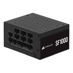 PSU-1000CORSFPLAT - Corsair 1000W SF Series SF1000 SFX PSU, Fully Modular, 80+ Platinum, Fluid Dynamic Fan, ATX 3.1, PCIe 5.1, SFX-to-ATX Bracket Corsair 1000W SF Series SF1000 SFX PSU, Fully Modular, 80+ Platinum, Fluid Dynamic Fan, ATX 3.1, PCIe 5.1, SFX-to-ATX Bracket