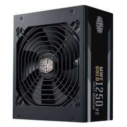 PSU-1250CMMWEGV2 - Cooler Master 1250W MWE Gold V2 ATX 3.1 PSU, Fully Modular, FDB Bearing Fan, 80+ Gold Cooler Master 1250W MWE Gold V2 ATX 3.1 PSU, Fully Modular, FDB Bearing Fan, 80+ Gold
