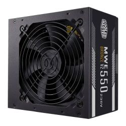 PSU-550CMMWEBV2 - Cooler Master 550W MWE Bronze V2 230V ATX 2.52 PSU, Fully Wired, HDB Bearing Fan, 80+ Bronze Cooler Master 550W MWE Bronze V2 230V ATX 2.52 PSU, Fully Wired, HDB Bearing Fan, 80+ Bronze