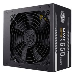 PSU-650CMMWEBV2-SI - Cooler Master 650W MWE Bronze V2 230V ATX 2.52 PSU, Fully Wired, HDB Bearing Fan, 80+ Bronze Cooler Master 650W MWE Bronze V2 230V ATX 2.52 PSU, Fully Wired, HDB Bearing Fan, 80+ Bronze