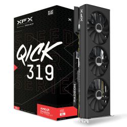 RADRX77XT12XTQICK319 - XFX RX7700 XT Speedster QICK319 Black, 12GB DDR6, HDMI, 3 DP, 2599MHz Clock XFX RX7700 XT Speedster QICK319 Black, 12GB DDR6, HDMI, 3 DP, 2599MHz Clock
