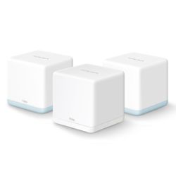 ROU-1200MERHALOH1200G-3PK - Mercusys HALO H1200G 3-Pack AC1200 Whole-Home Mesh Wi-Fi System, Dual Band, AP Mode Mercusys HALO H1200G 3-Pack AC1200 Whole-Home Mesh Wi-Fi System, Dual Band, AP Mode