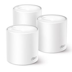 ROU-3000TPDECOX50-3PK - TP-LINK DECO X50 AX3000 Dual Band Wireless Whole Home Mesh Wi-Fi 6 System, 3 Pack, 3x LAN, OFDMA & MU-MIMO, TP-Link HomeShield TP-LINK DECO X50 AX3000 Dual Band Wireless Whole Home Mesh Wi-Fi 6 System, 3 Pack, 3x LAN, OFDMA & MU-MIMO, TP-Link HomeShield