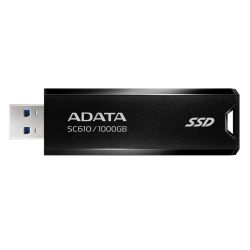 SSDEX-1TBADSC610BR - Adata SC610 1TB Pocket Size External SSD, USB 3.2 Gen2 Type-A, Capless Retractable Design, Key Ring Adata SC610 1TB Pocket Size External SSD, USB 3.2 Gen2 Type-A, Capless Retractable Design, Key Ring