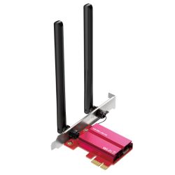 WL-PCIEXBE6500MERTRIBT - Mercusys MA37BE BE6500 Wi-Fi 7 Bluetooth 5.4 Tri-Band PCI Express Adapter, WPA3 Mercusys MA37BE BE6500 Wi-Fi 7 Bluetooth 5.4 Tri-Band PCI Express Adapter, WPA3