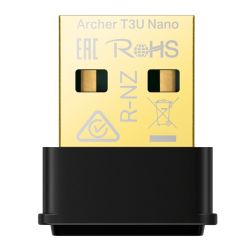 WL-USB1300TPDUNANO - TP-LINK Archer T3U Nano AC1300 Wireless Dual Band Nano USB Adapter, MU-MIMO, USB2 TP-LINK Archer T3U Nano AC1300 Wireless Dual Band Nano USB Adapter, MU-MIMO, USB2